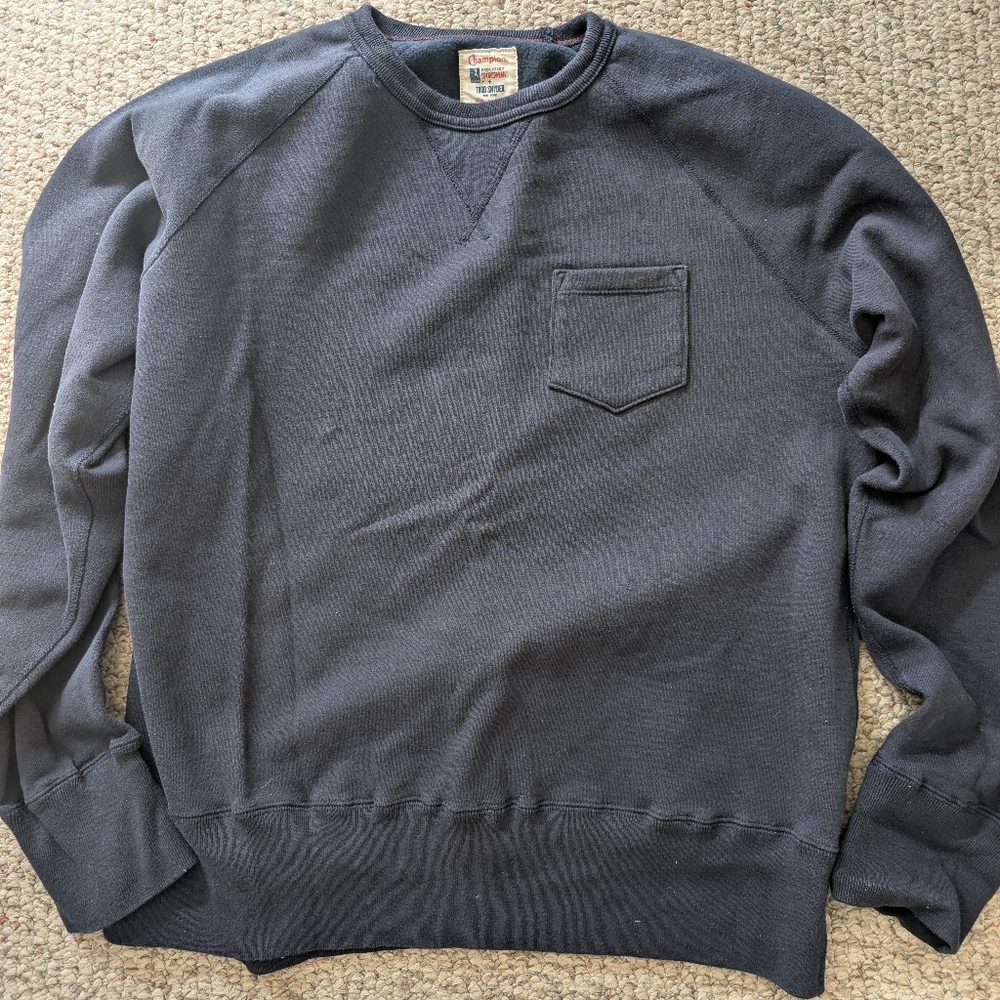 Todd Snyder x Champion Crewneck Sweatshirt XL Pocket Made in Canada Vintage